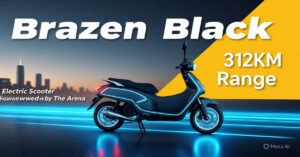 Brezen Black Electric Scooter