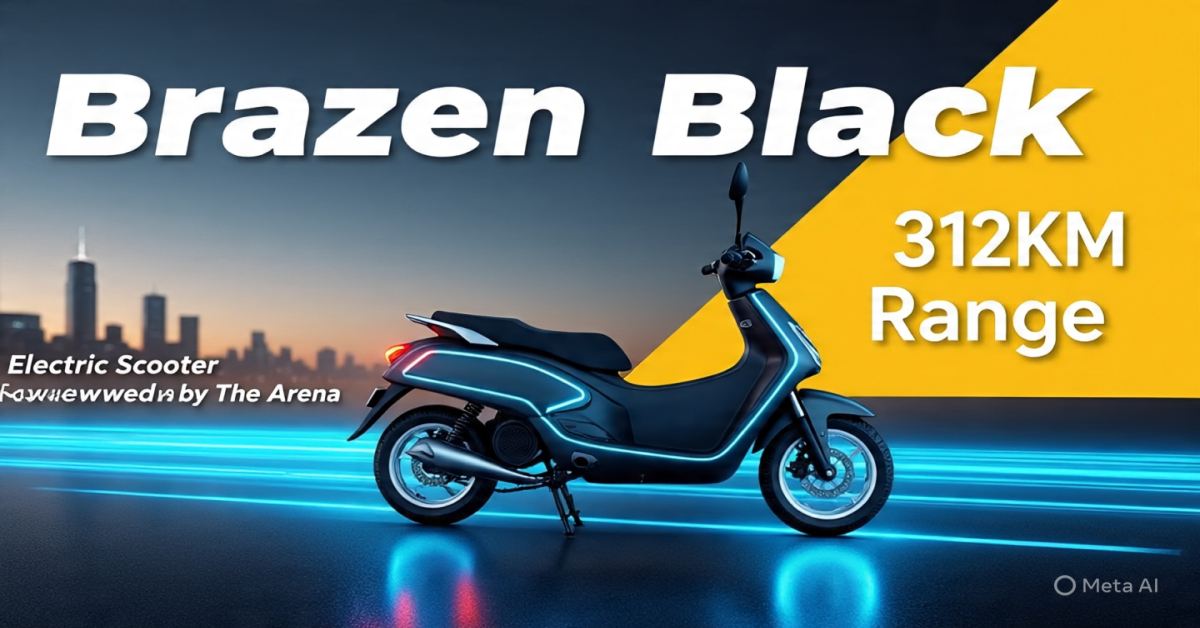 Brezen Black Electric Scooter